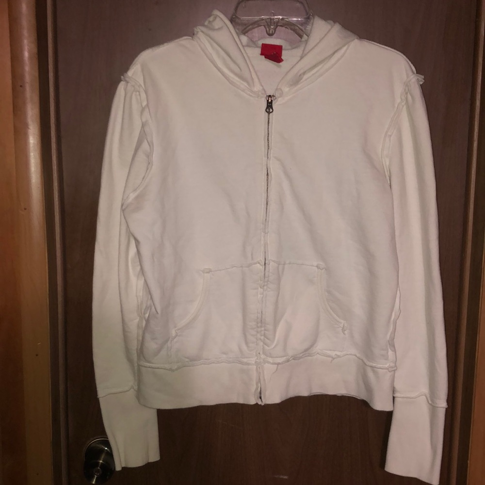 Mossimo Vintage Screen Printed Rip-up Hoodie